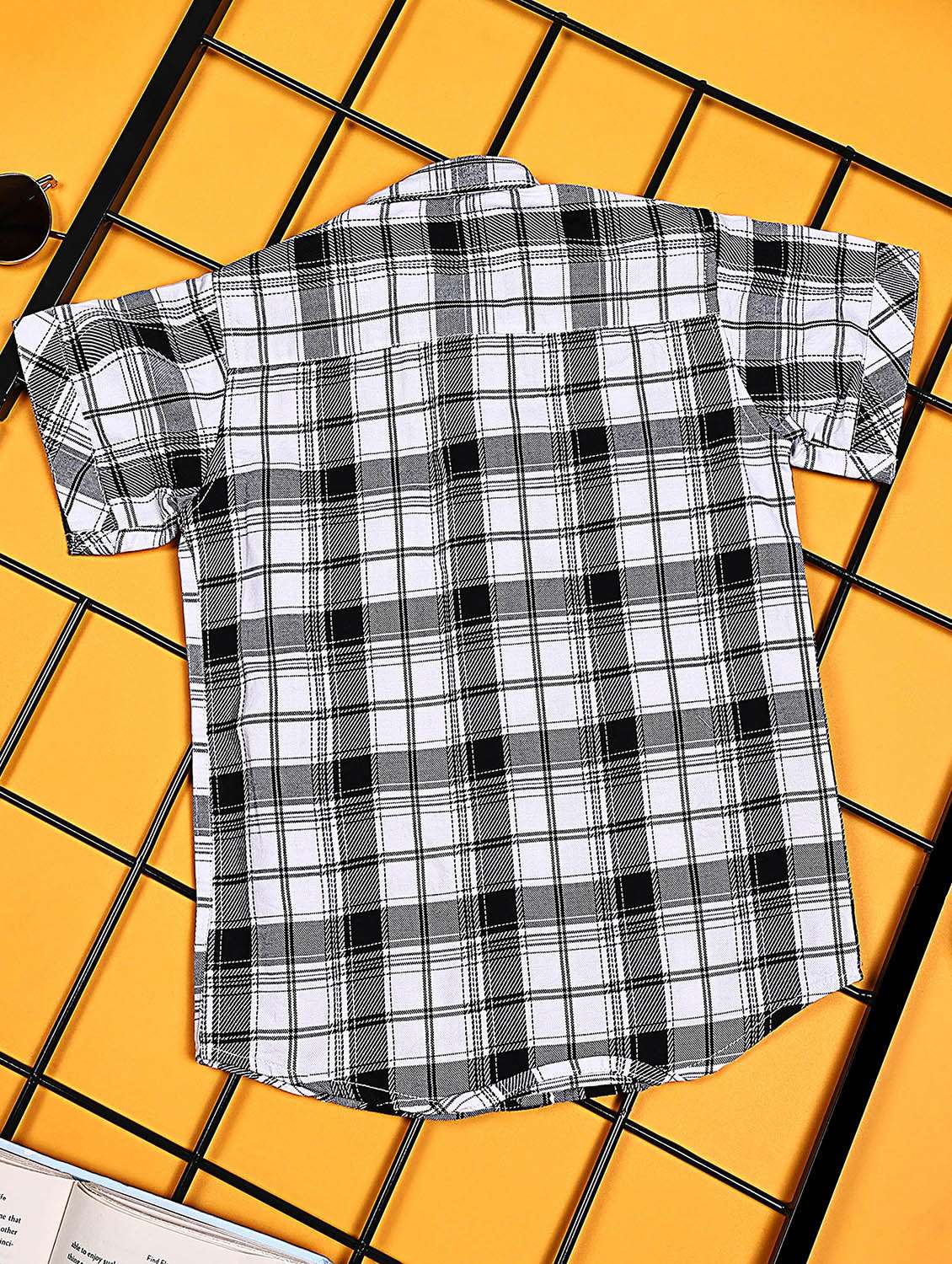 boys checkered short sleeve casual shirt - 21934725 -  Standard Image - 1