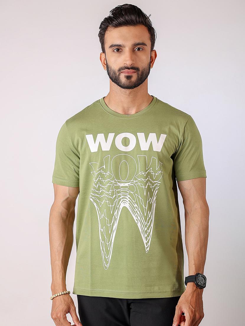 men front print short sleeve t-shirt - 21934744 - Zoom Image - 0