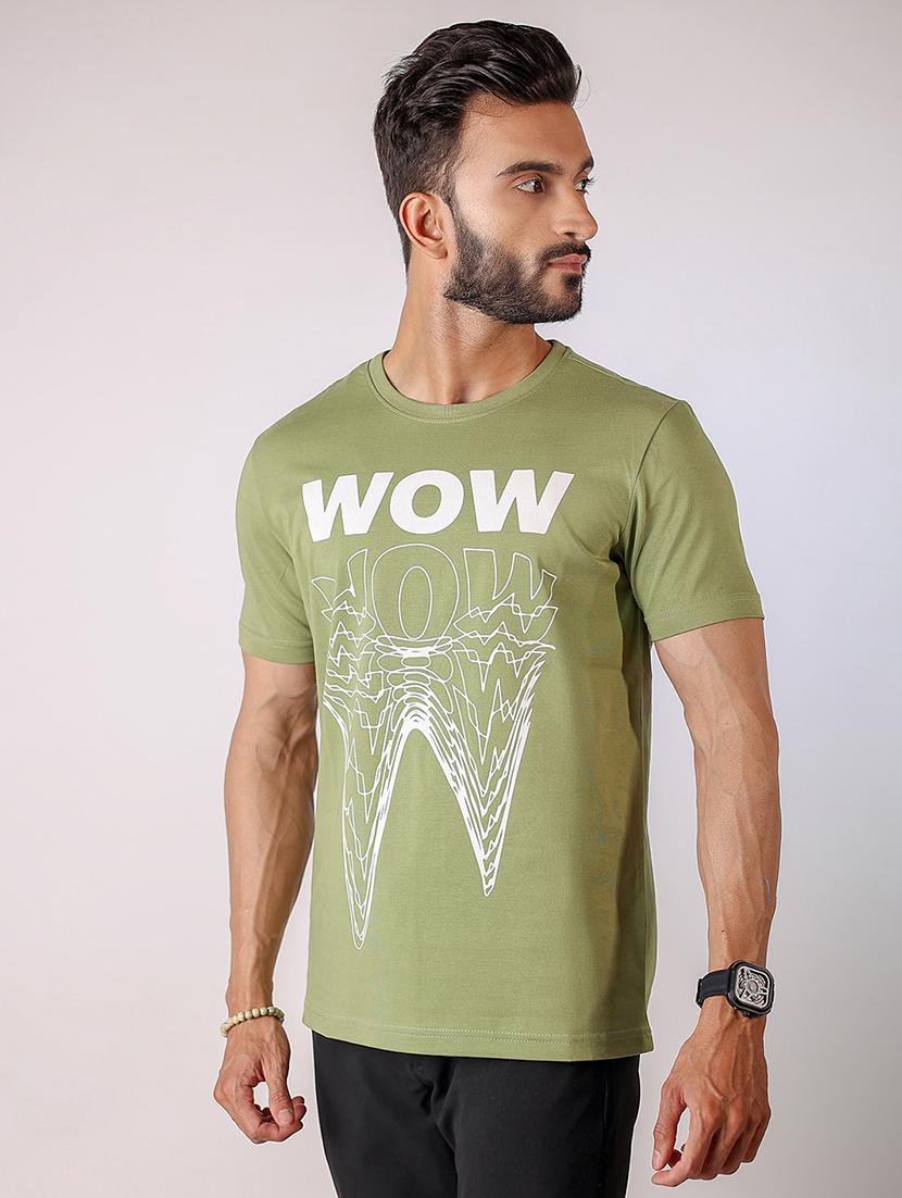men front print short sleeve t-shirt - 21934744 - Standard Image - 1