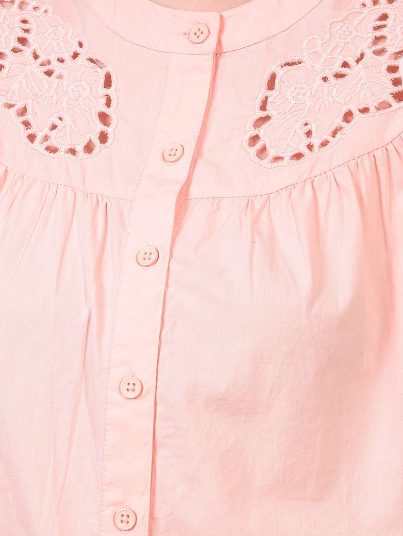 women embroidered puff sleeve shirt - 21934760 - Standard Image - 6