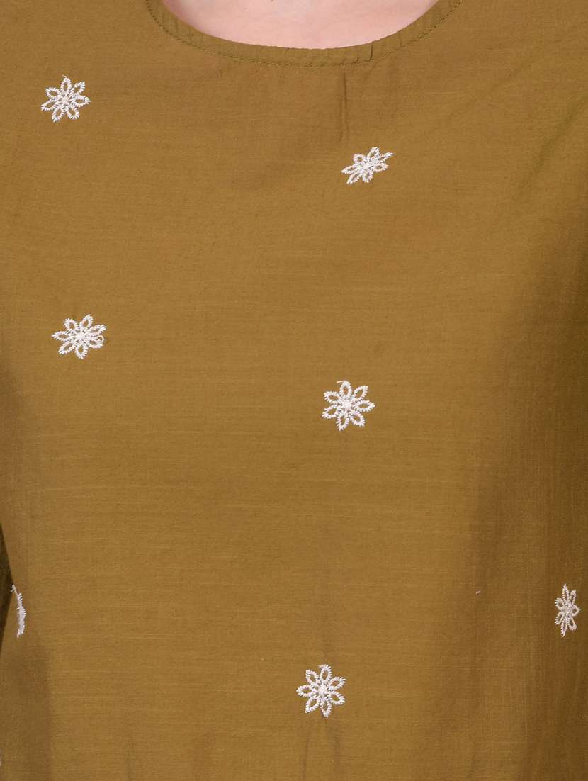 women embroidered round neck regular top - 21934761 -  Standard Image - 6