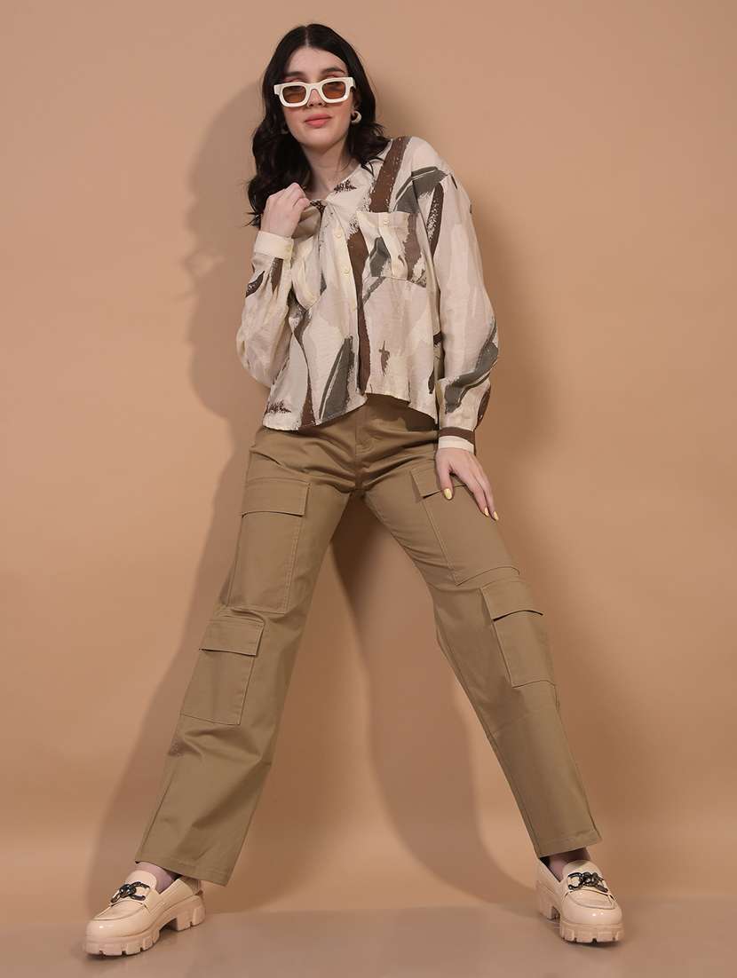 women printed long sleeve regular shirt - 21934766 -  Standard Image - 4