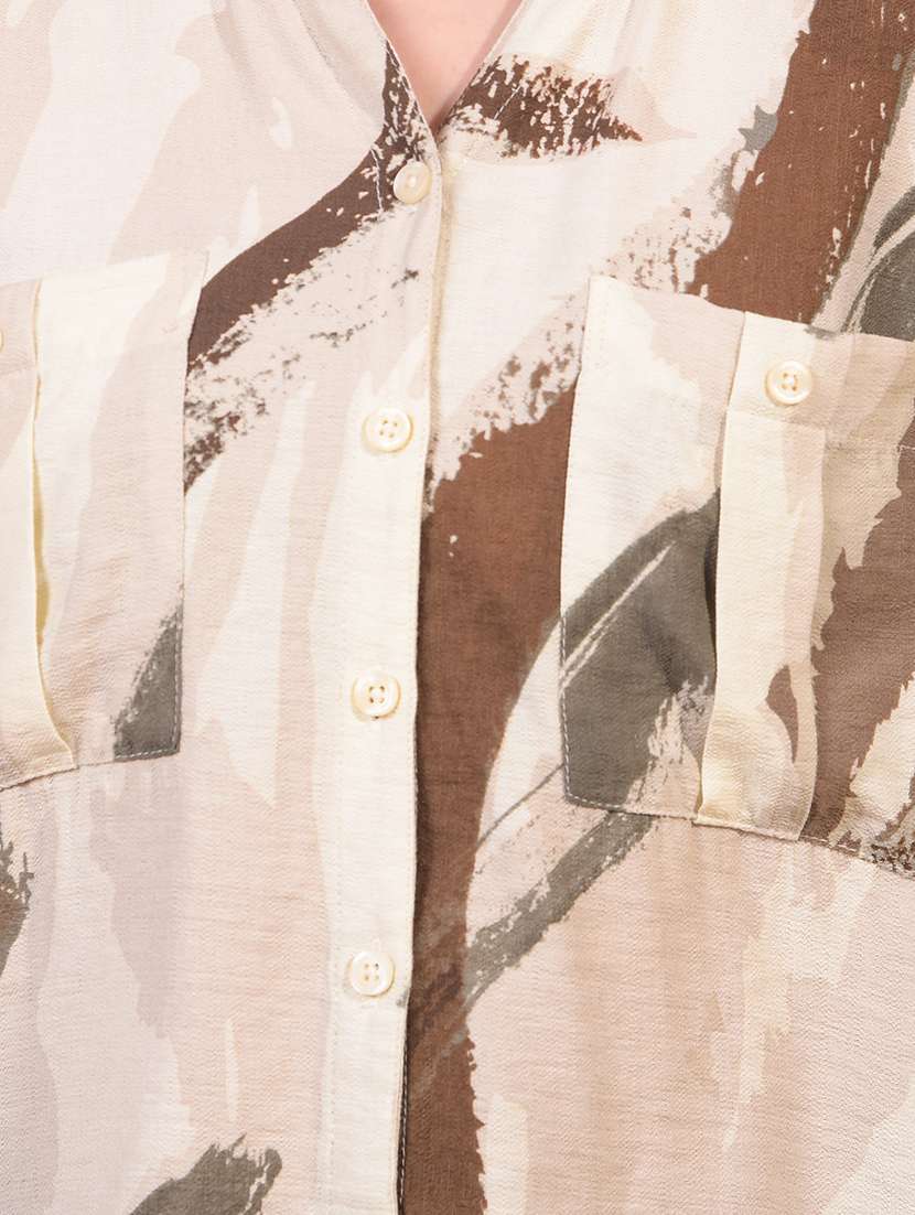 women printed long sleeve regular shirt - 21934766 -  Standard Image - 6