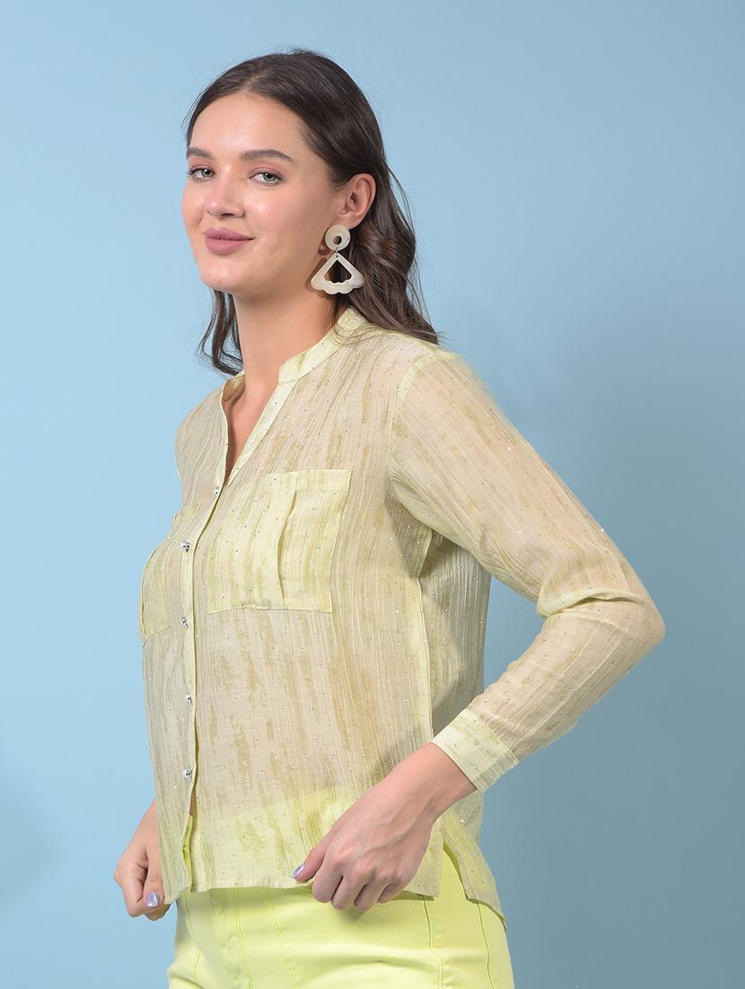 women printed long sleeve regular shirt - 21934787 - Standard Image - 1