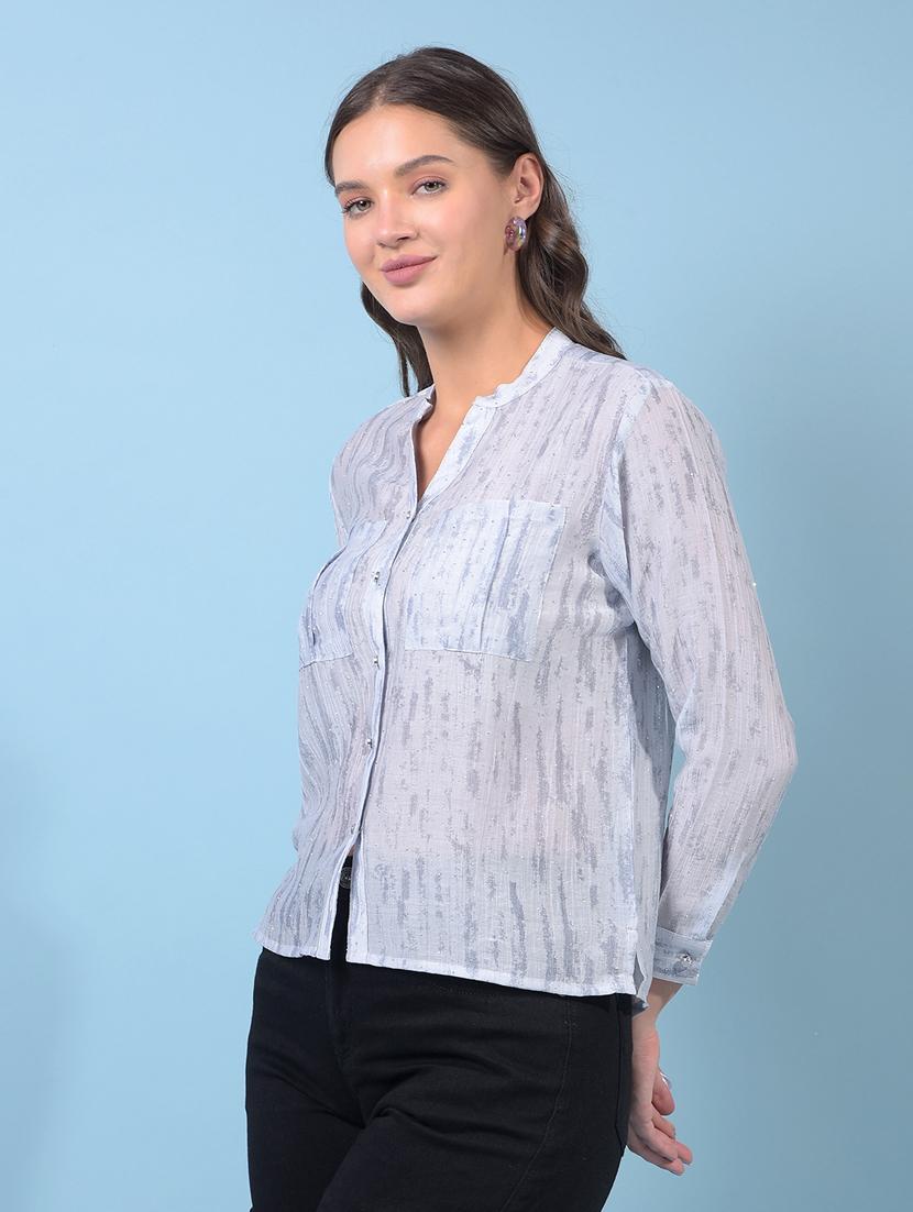 women printed long sleeve regular shirt - 21934788 - Standard Image - 1