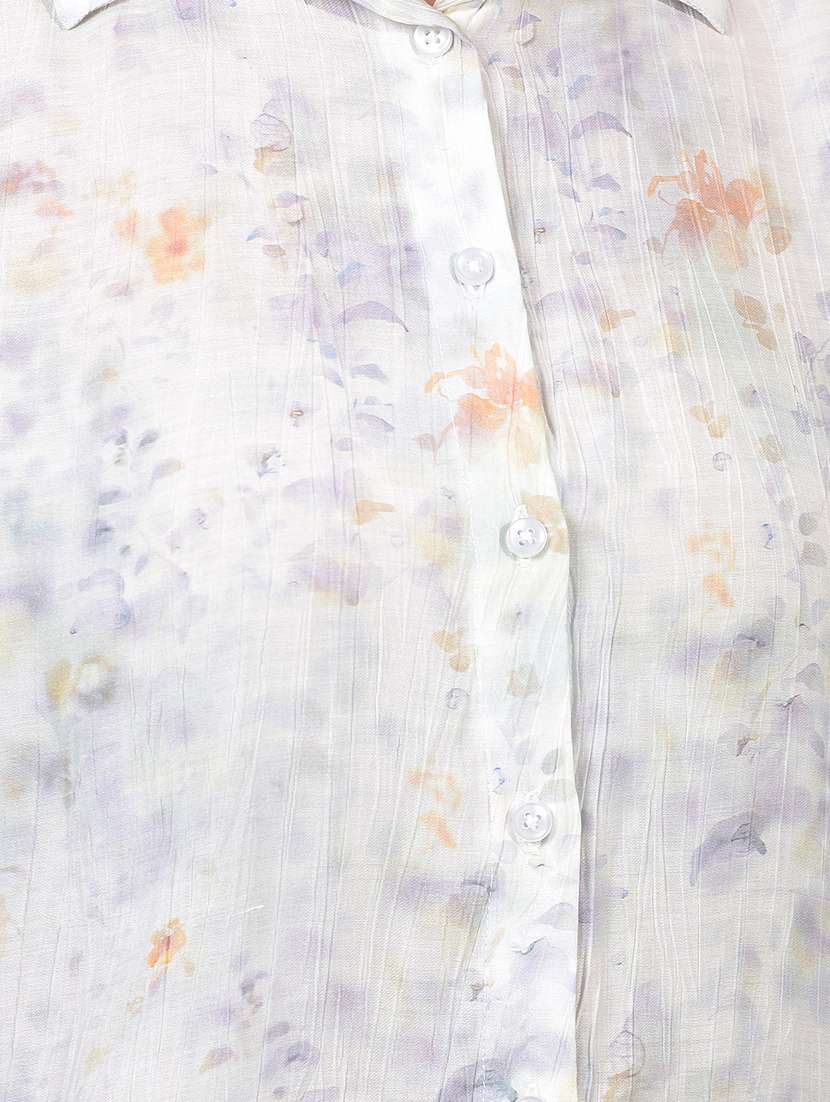 women floral print long sleeve regular shirt - 21934793 -  Standard Image - 6