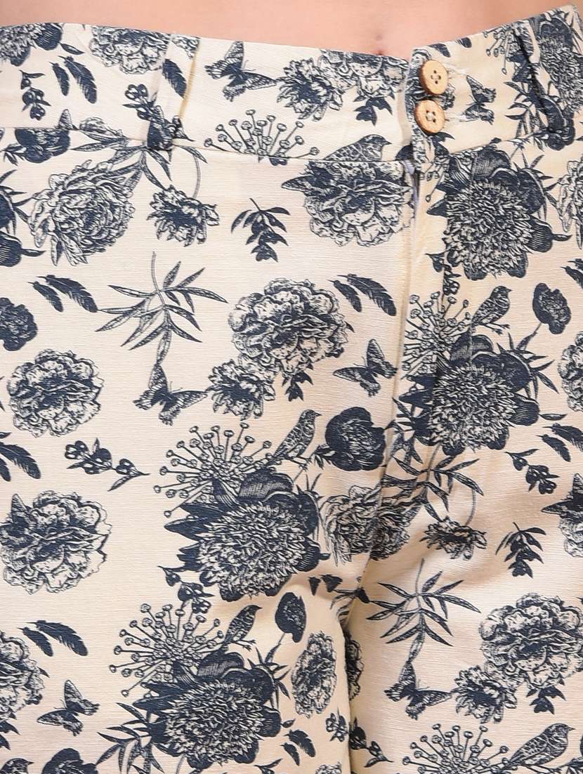 women floral print mid rise regular fit short - 21934806 -  Standard Image - 6