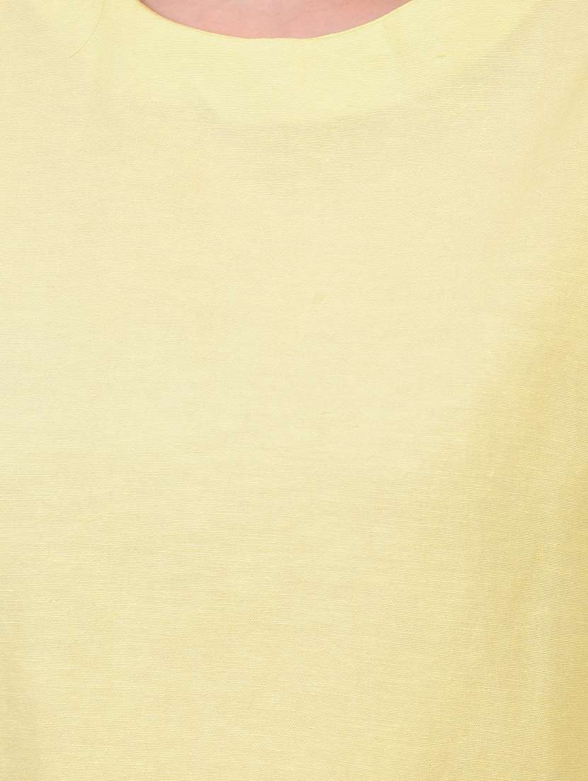 women solid three quarter sleeve regular top - 21934818 - Standard Image - 6