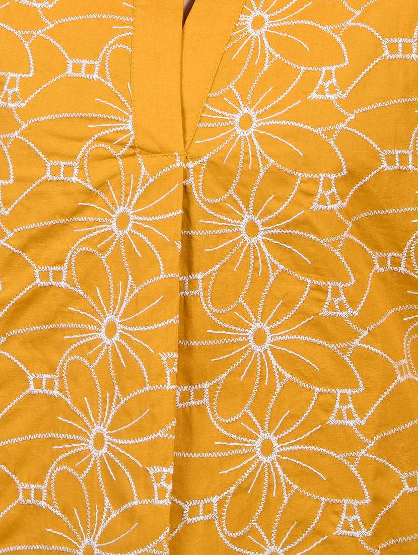 women embroidered three quarter sleeve regular top - 21934829 -  Standard Image - 6