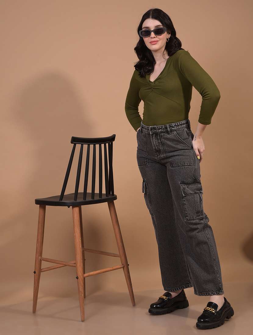 women solid long sleeves regular top - 21934834 -  Standard Image - 4