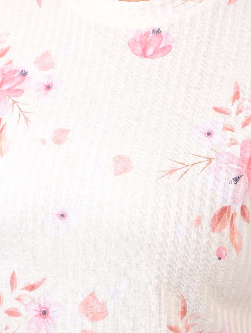 women floral print short sleeve regular top - 21934852 -  Standard Image - 6