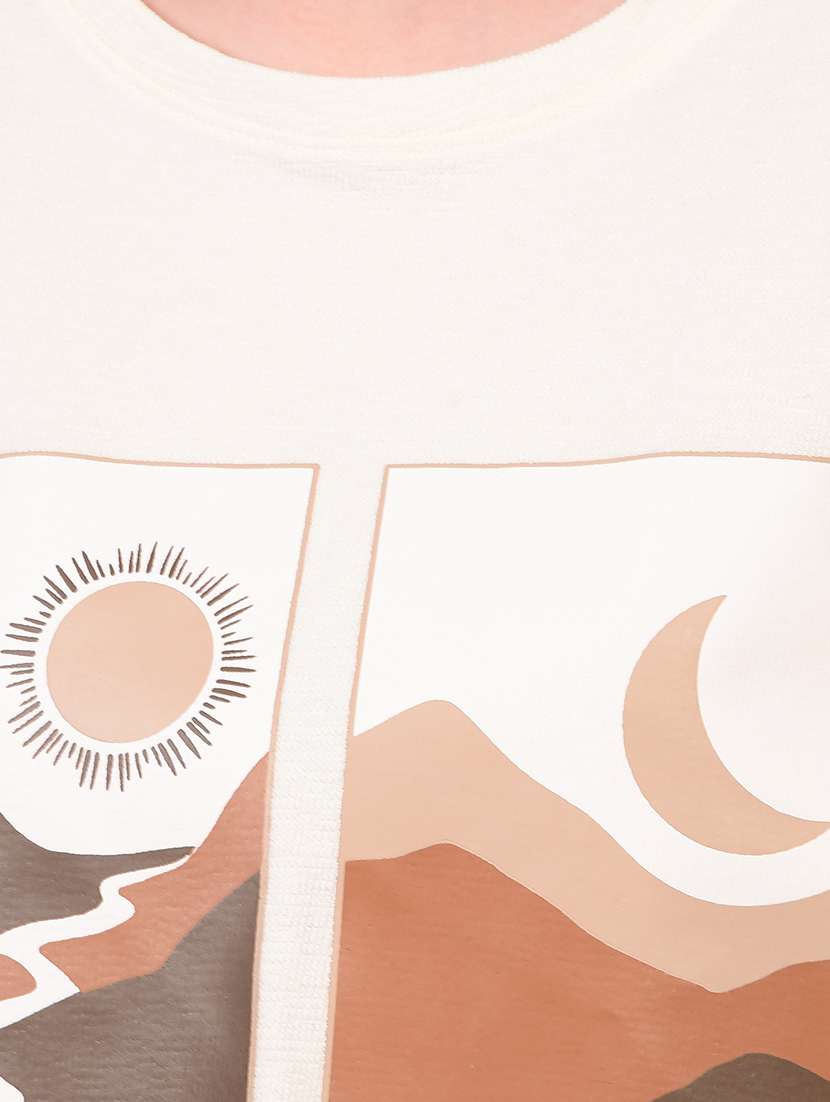 women printed short sleeve crop t-shirt - 21934860 -  Standard Image - 6