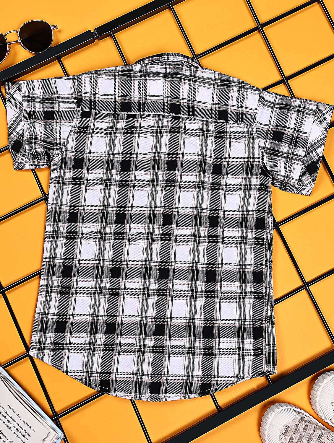 boys pack of 2 checkered short sleeve casual shirt - 21934943 -  Standard Image - 4