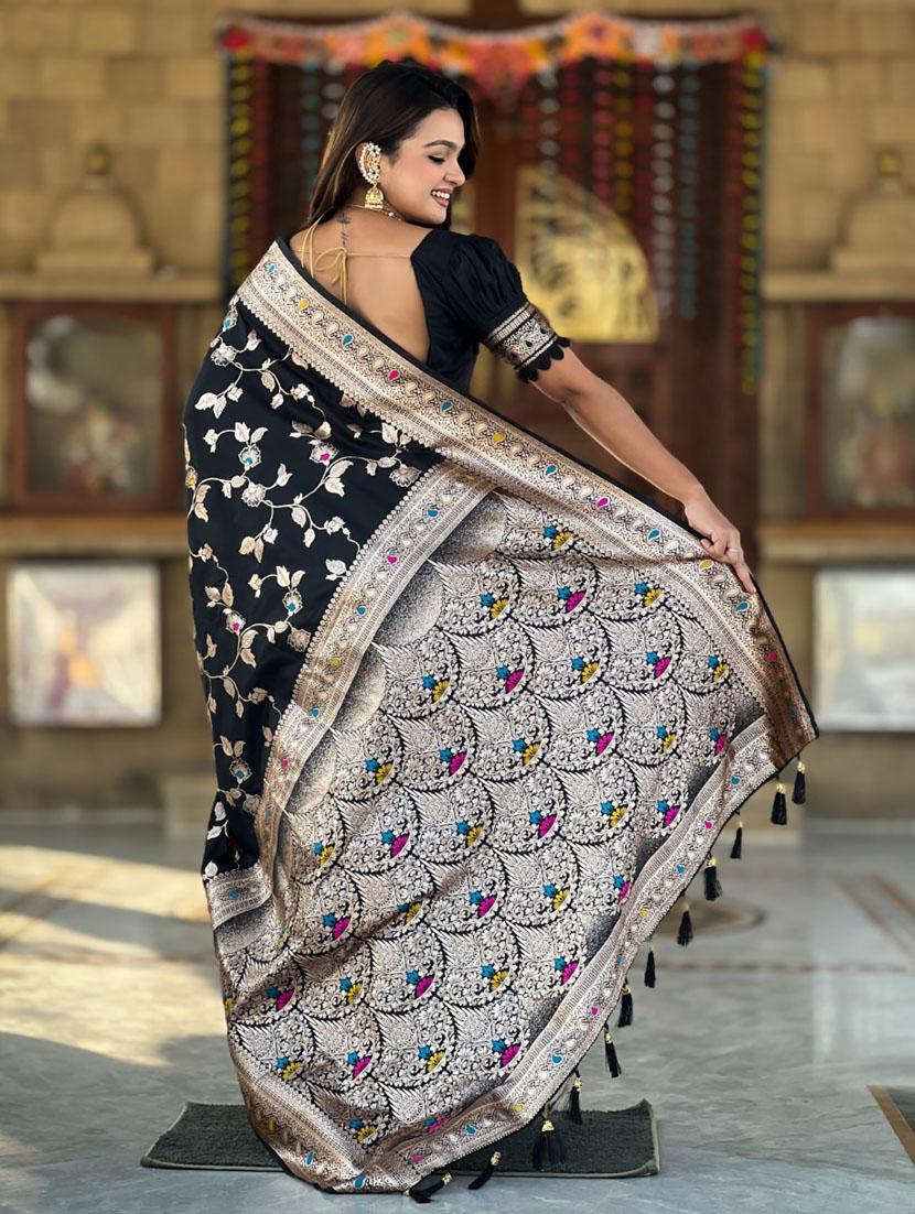 women self design banarasi saree with blouse - 21935101 -  Standard Image - 1
