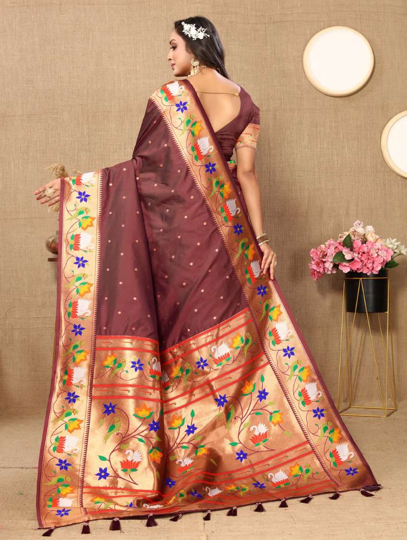women self design paithani saree with blouse - 21935161 -  Standard Image - 1