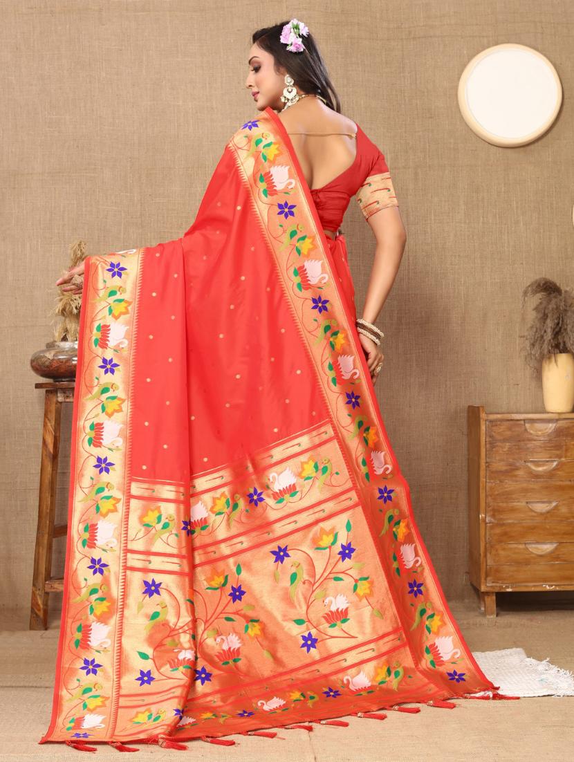 women self design paithani saree with blouse - 21935167 - Standard Image - 1