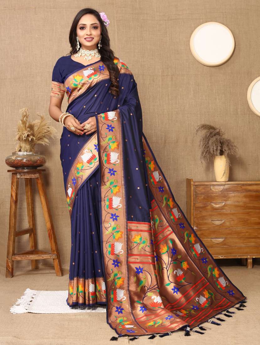 women self design paithani saree with blouse - 21935191 -  Standard Image - 1