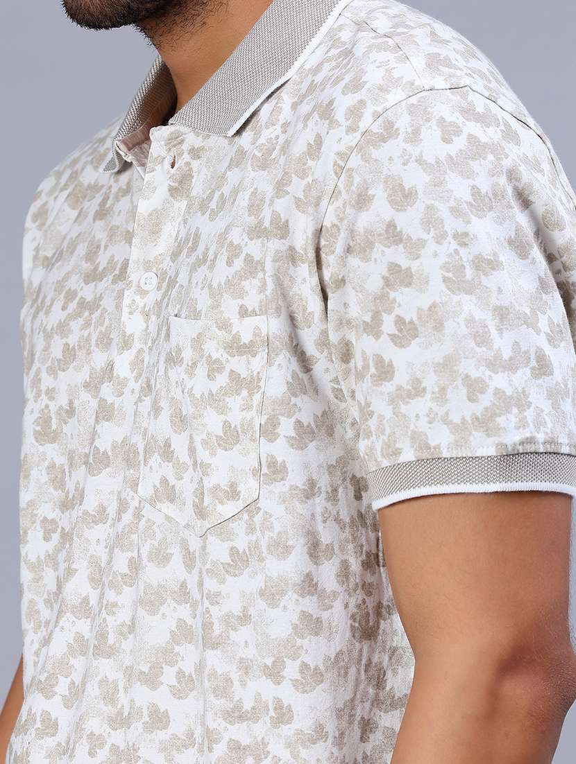 men printed short sleeve regular fit polo t-shirt - 21935210 -  Standard Image - 4