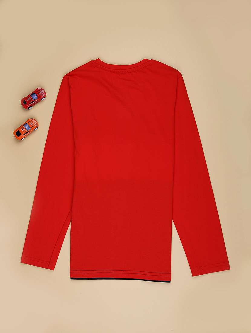 boys color blockde long sleeve t-shirt - 21935216 -  Standard Image - 1