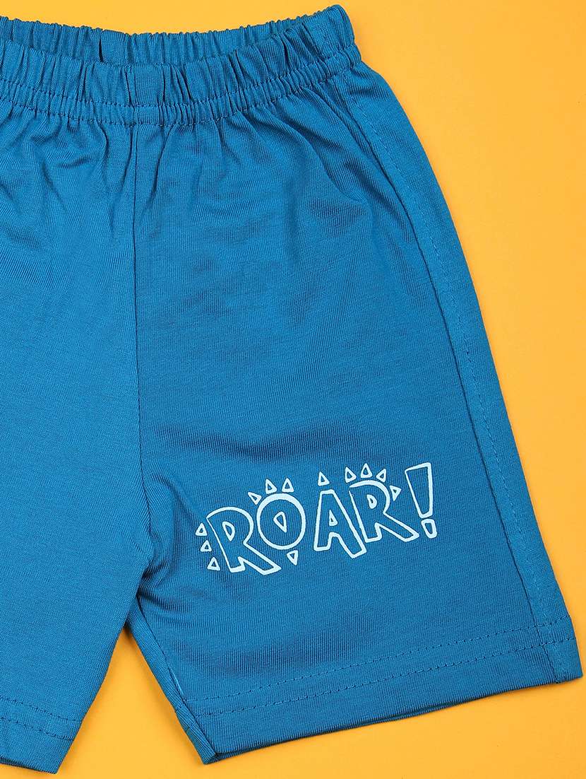 boys printed t-shirt & shorts twin set - 21935478 -  Standard Image - 4