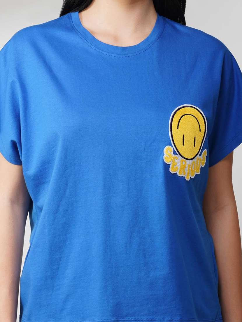 women printed short sleeve loose fit t-shirt - 21935503 -  Standard Image - 4