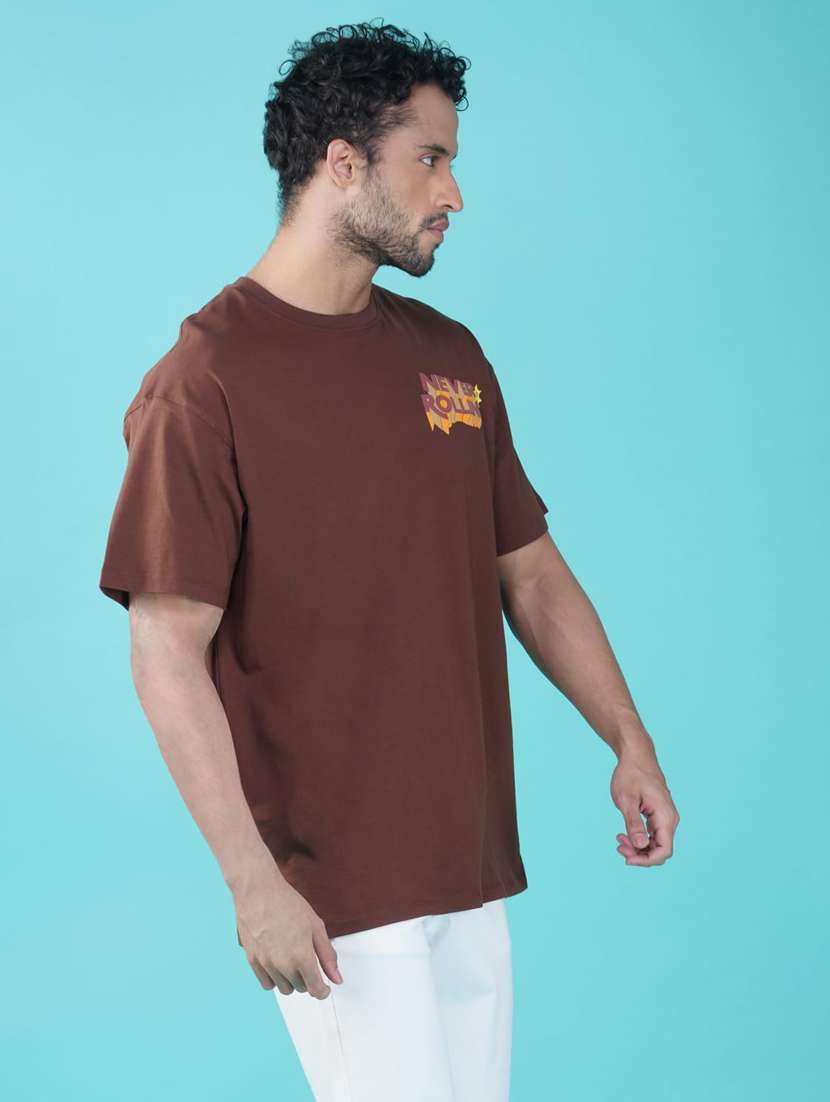 men printed short sleeve loose fit t-shirt - 21935532 -  Standard Image - 1