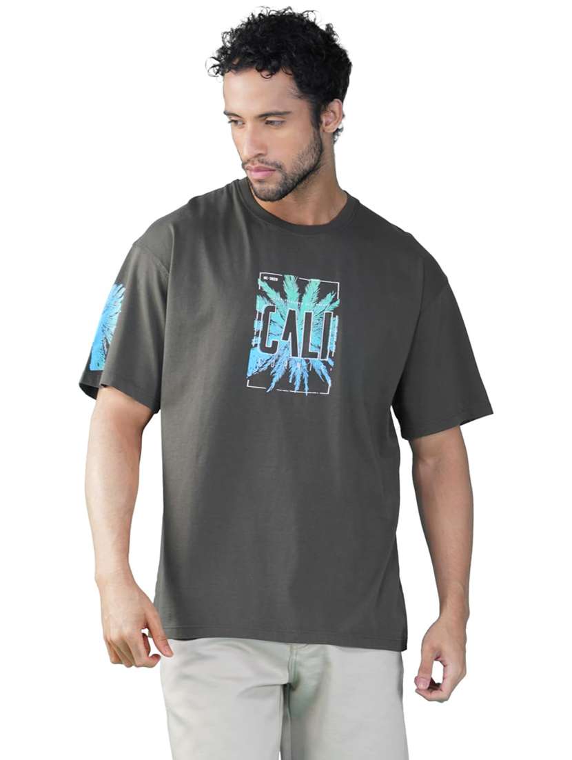 men printed short sleeve loose fit t-shirt - 21935535 -  Standard Image - 1