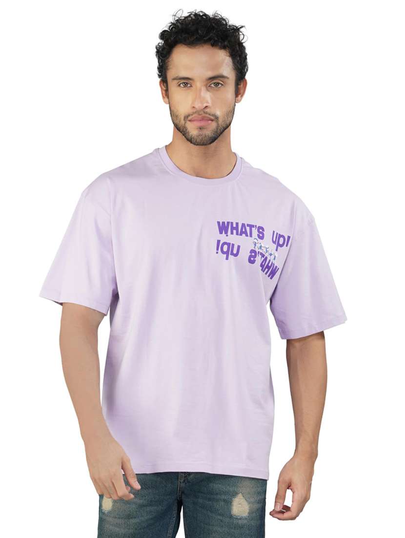 men printed short sleeve loose fit t-shirt - 21935543 -  Standard Image - 1