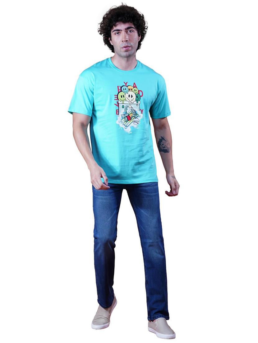 men printed short sleeve regular fit t-shirt - 21935544 - Standard Image - 4