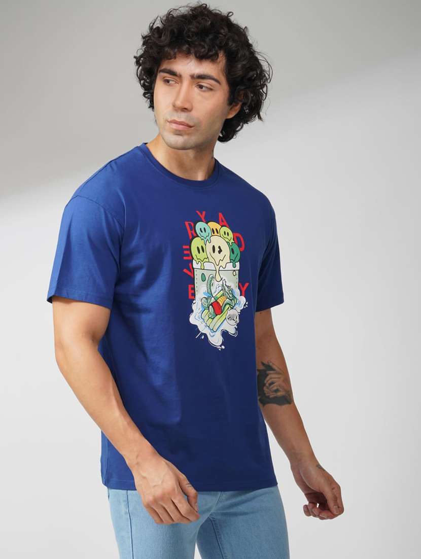 men printed short sleeve regular fit t-shirt