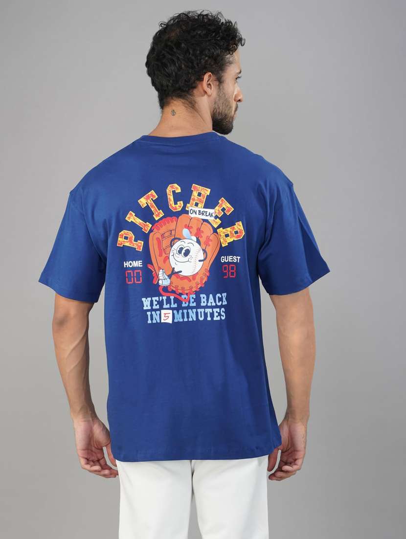 men printed short sleeve loose fit t-shirt - 21935549 -  Standard Image - 4