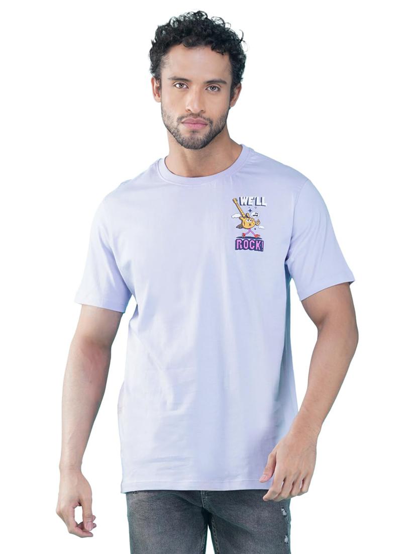 men printed short sleeve regular fit t-shirt - 21935552 - Standard Image - 1