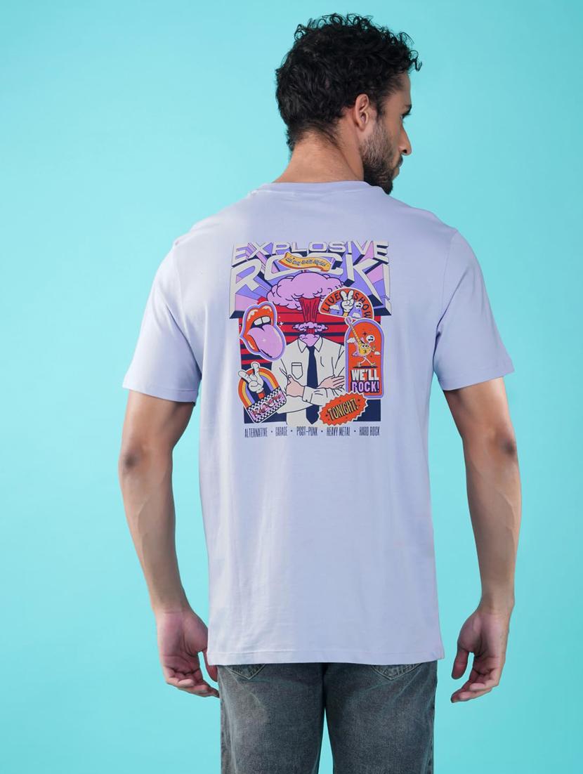 men printed short sleeve regular fit t-shirt - 21935552 - Standard Image - 4