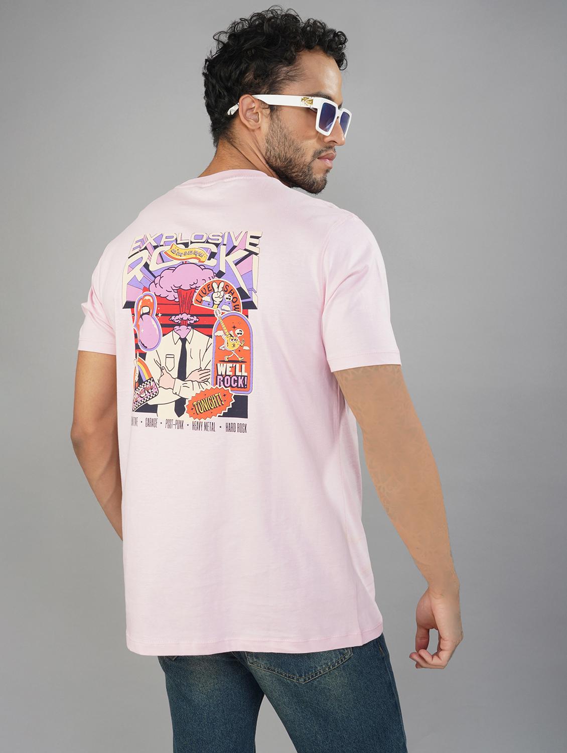 men printed short sleeve regular fit t-shirt - 21935553 - Zoom Image - 0