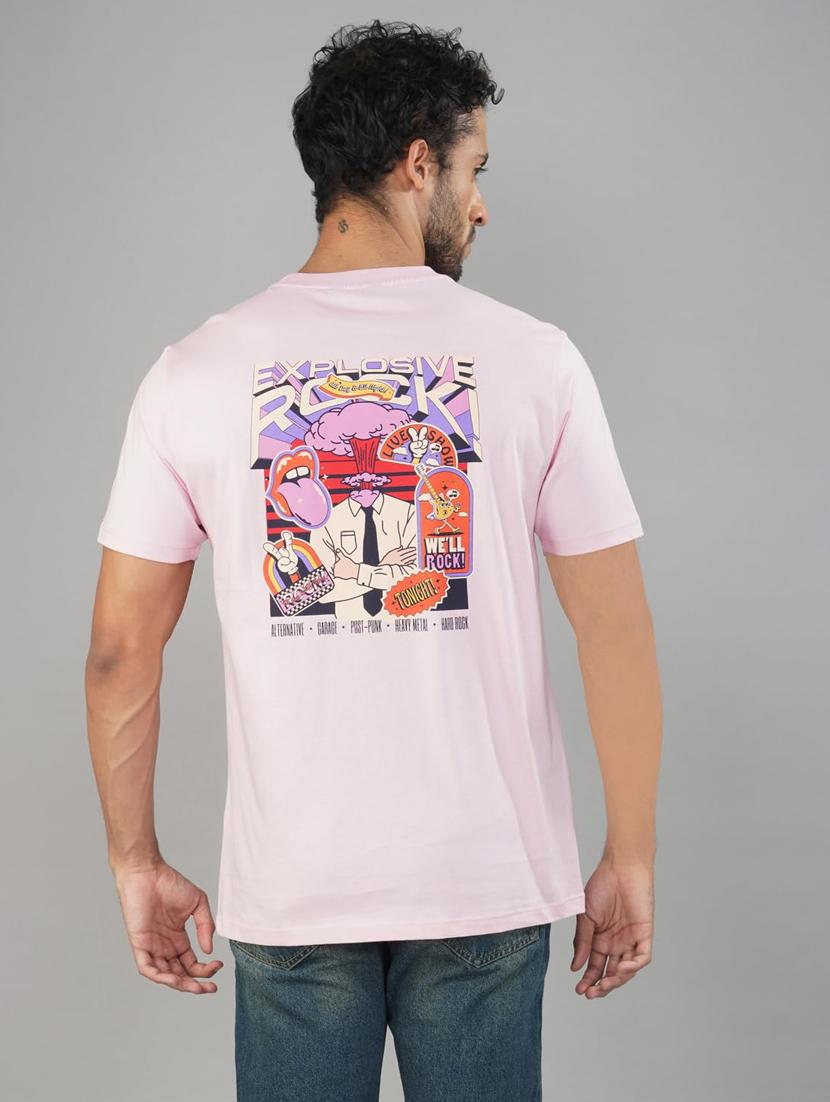 men printed short sleeve regular fit t-shirt - 21935553 - Standard Image - 4