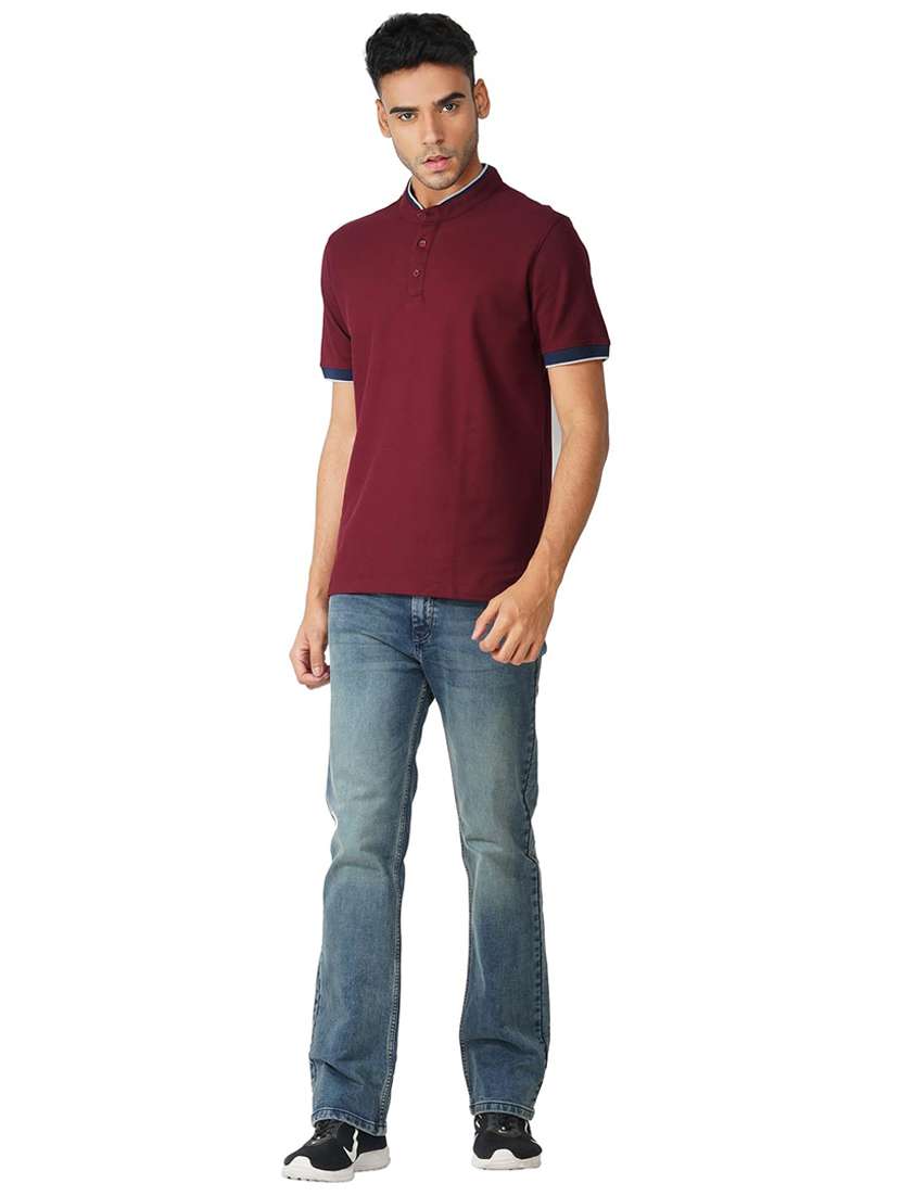 men solid short sleeve regular fit t-shirt - 21935562 - Standard Image - 4
