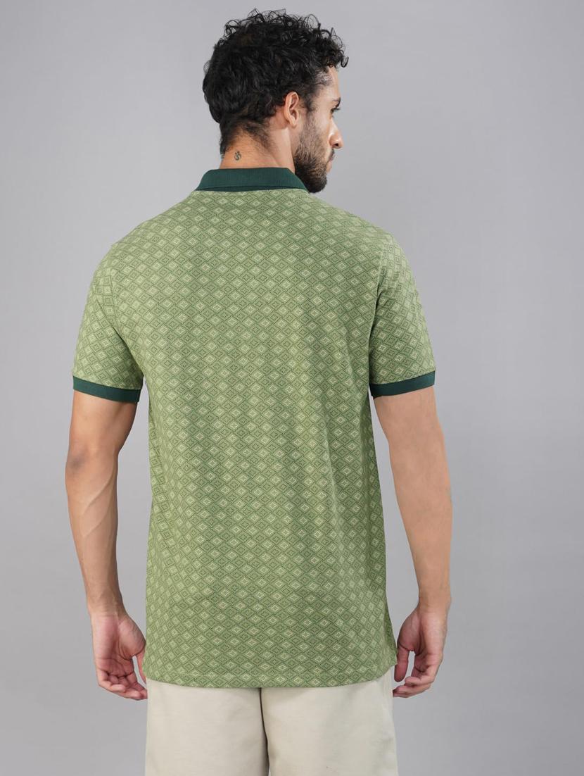 men printed short sleeve regular fit polo t-shirt - 21935563 - Standard Image - 4