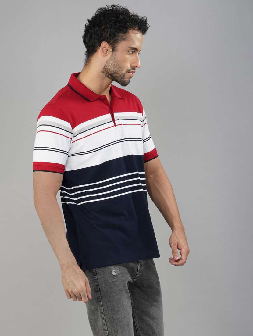 men color blocked short sleeve regular fit t-shirt - 21935578 -  Standard Image - 1