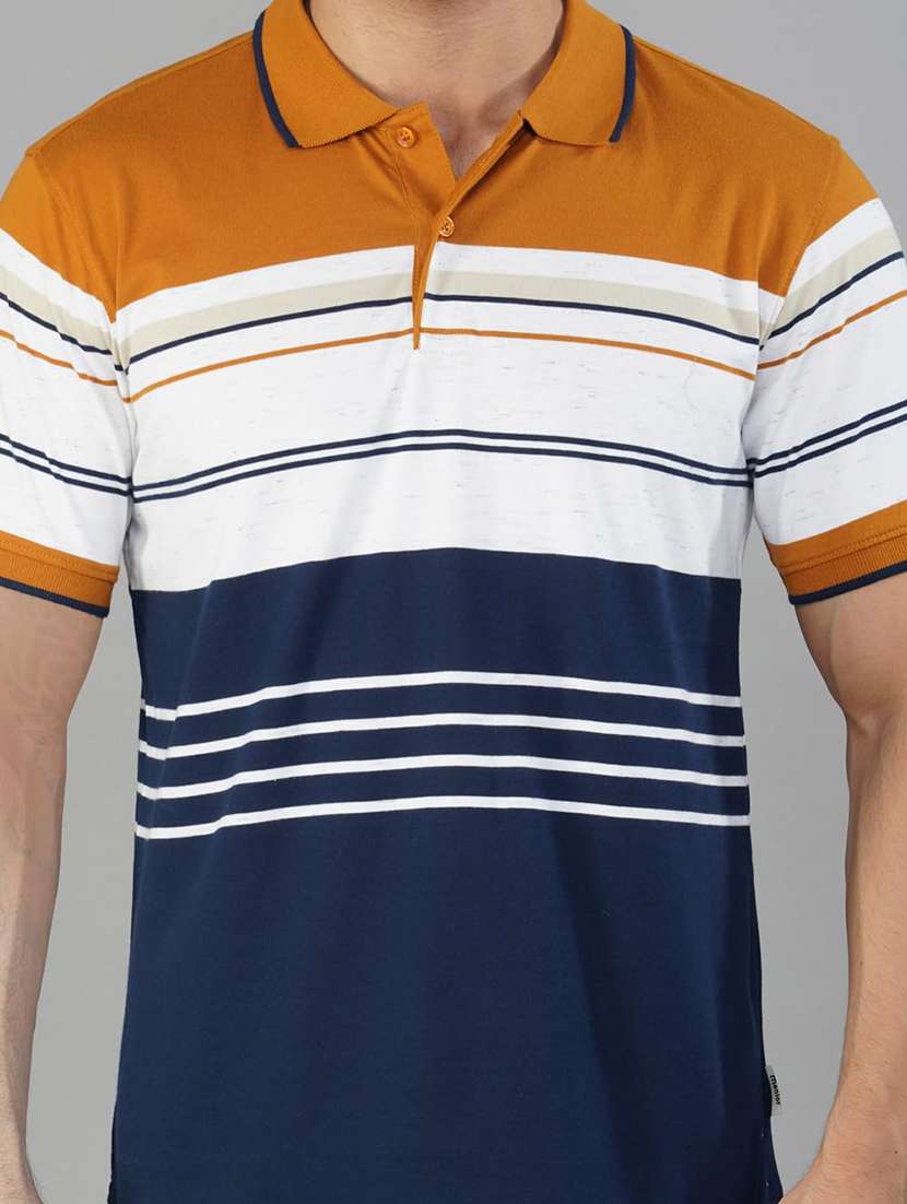 men color blocked short sleeve regular fit polo t-shirt - 21935579 -  Standard Image - 4