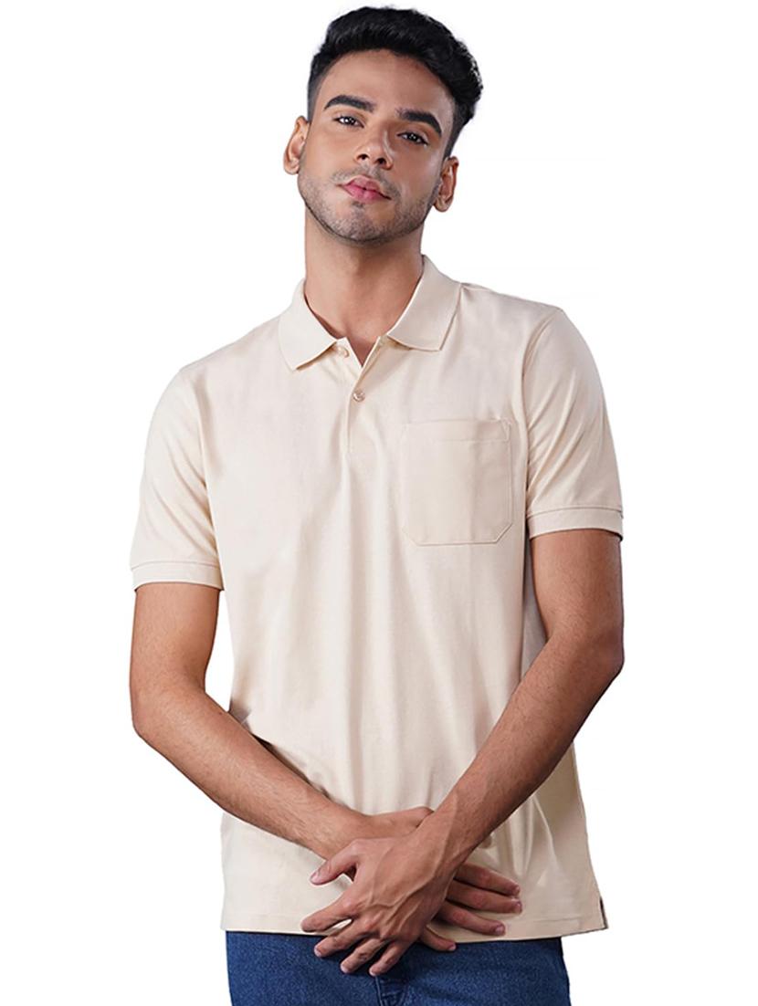 men solid short sleeve regular fit polo t-shirt - 21935580 - Standard Image - 1
