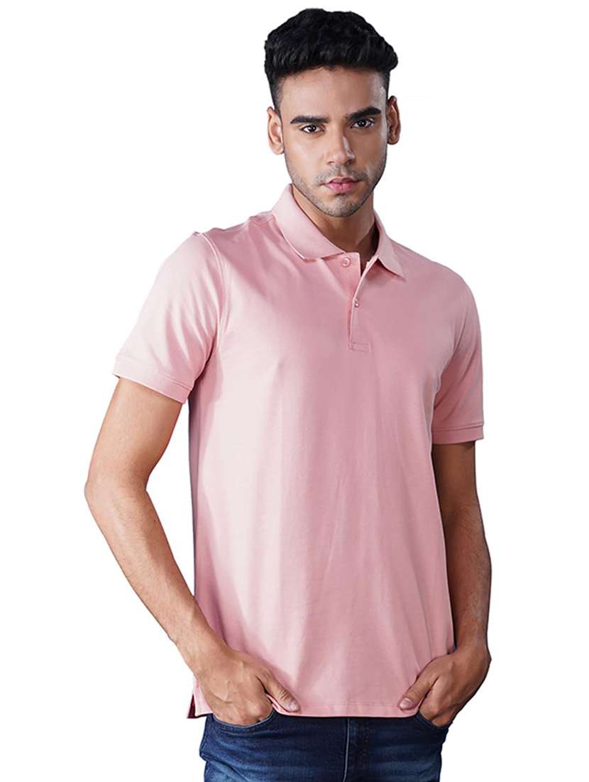 men solid short sleeve regular fit polo t-shirt - 21935591 -  Standard Image - 1