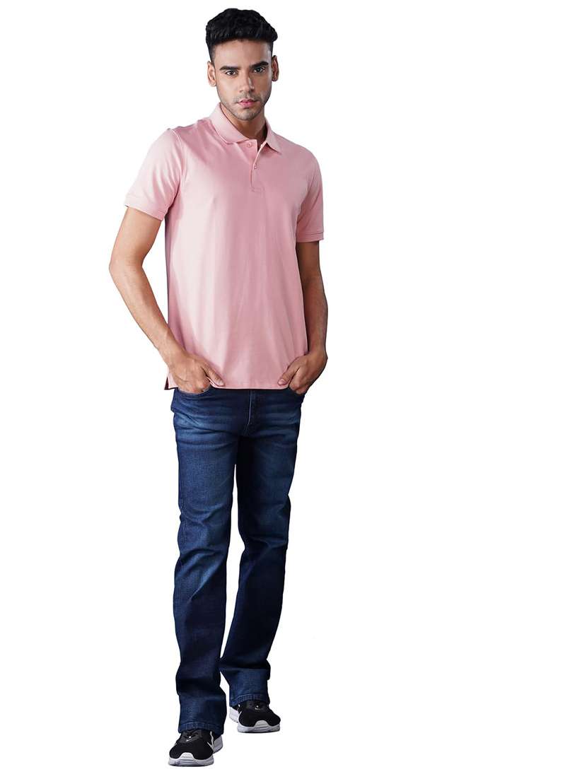 men solid short sleeve regular fit polo t-shirt - 21935591 -  Standard Image - 4
