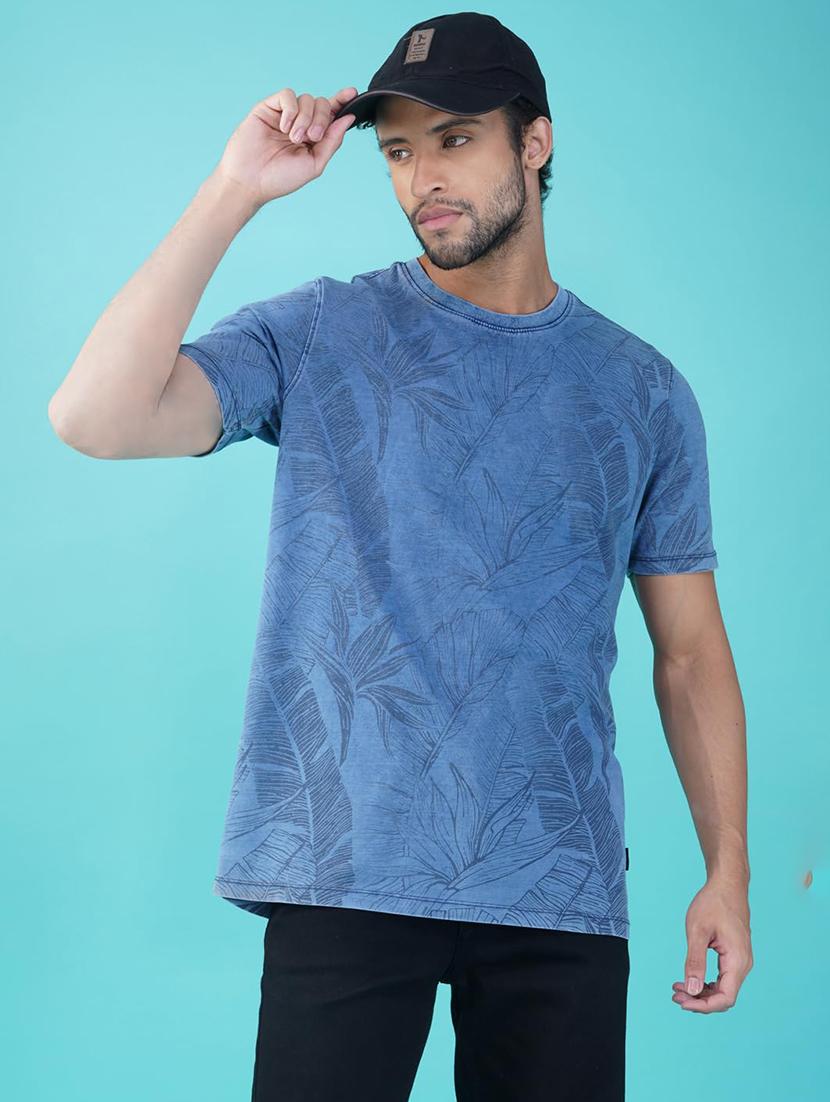 women printed short sleeve regular fit t-shirt