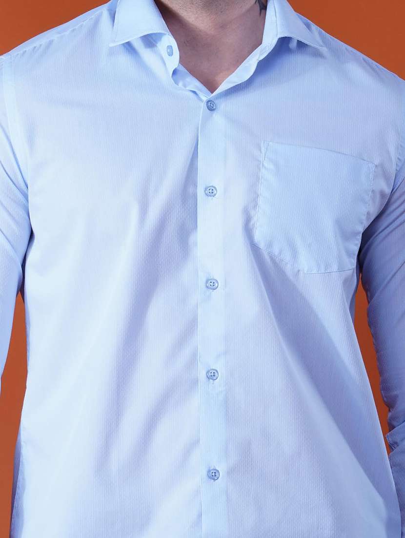 men solid collared long sleeve regular fit shirt - 21935613 - Standard Image - 4