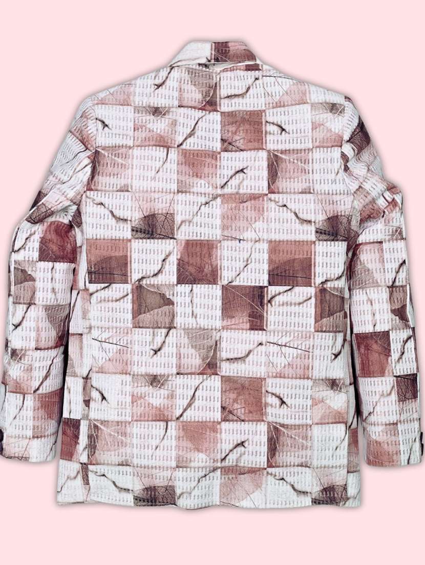 boys printed long sleeve casual blazer - 21935645 - Standard Image - 1
