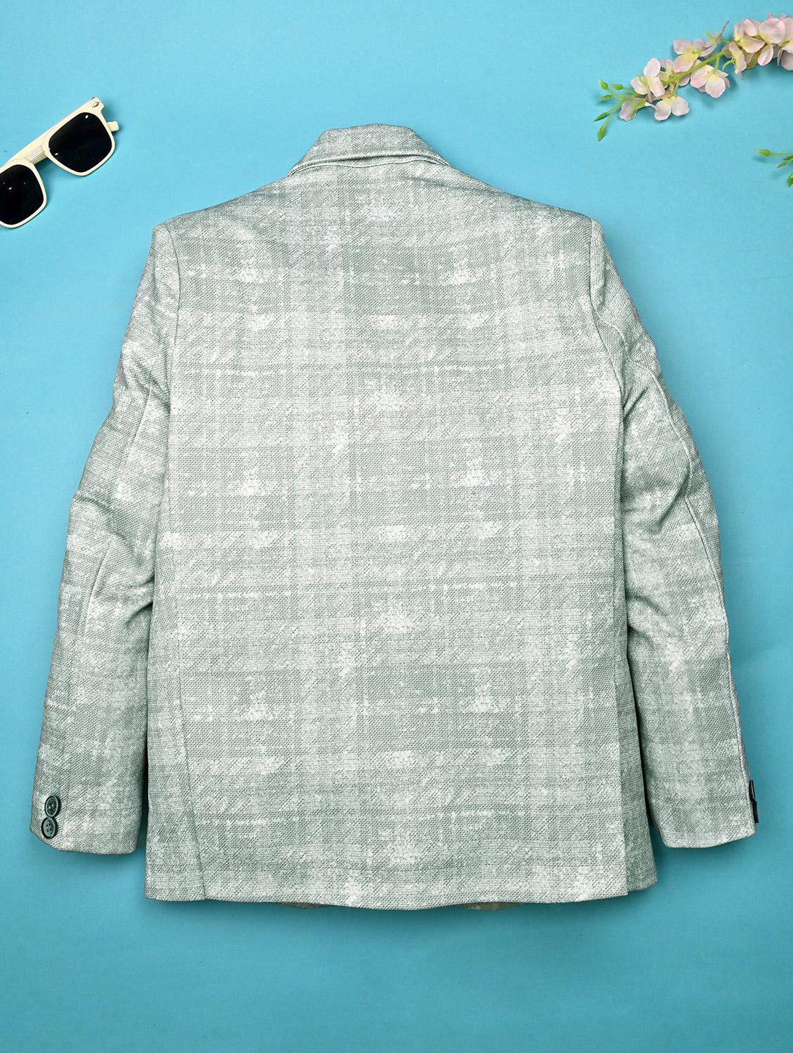 boys printed long sleeve casual blazer - 21935647 - Standard Image - 1