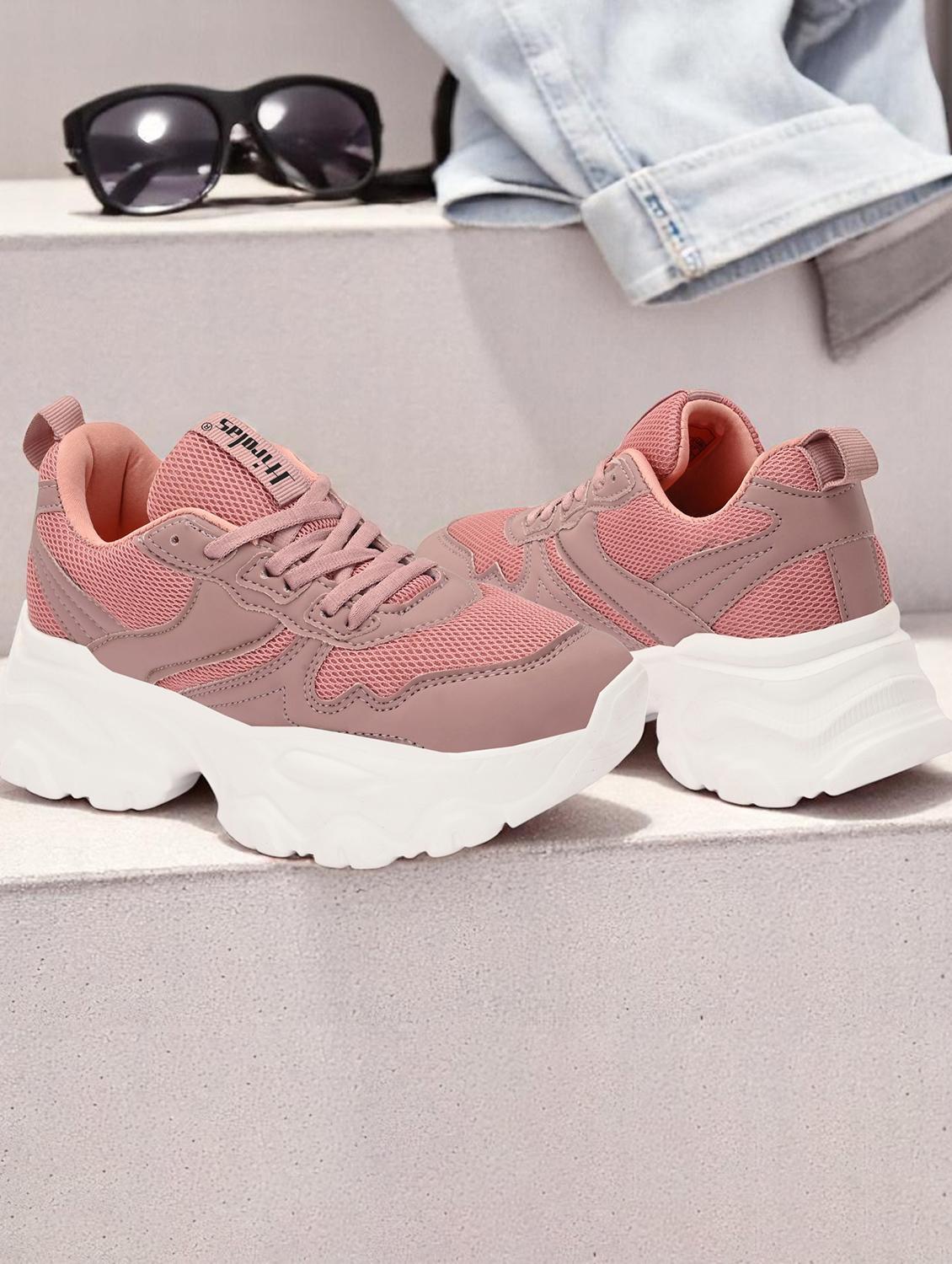 women pink lace-up sports shoe - 21935684 -  Zoom Image - 0