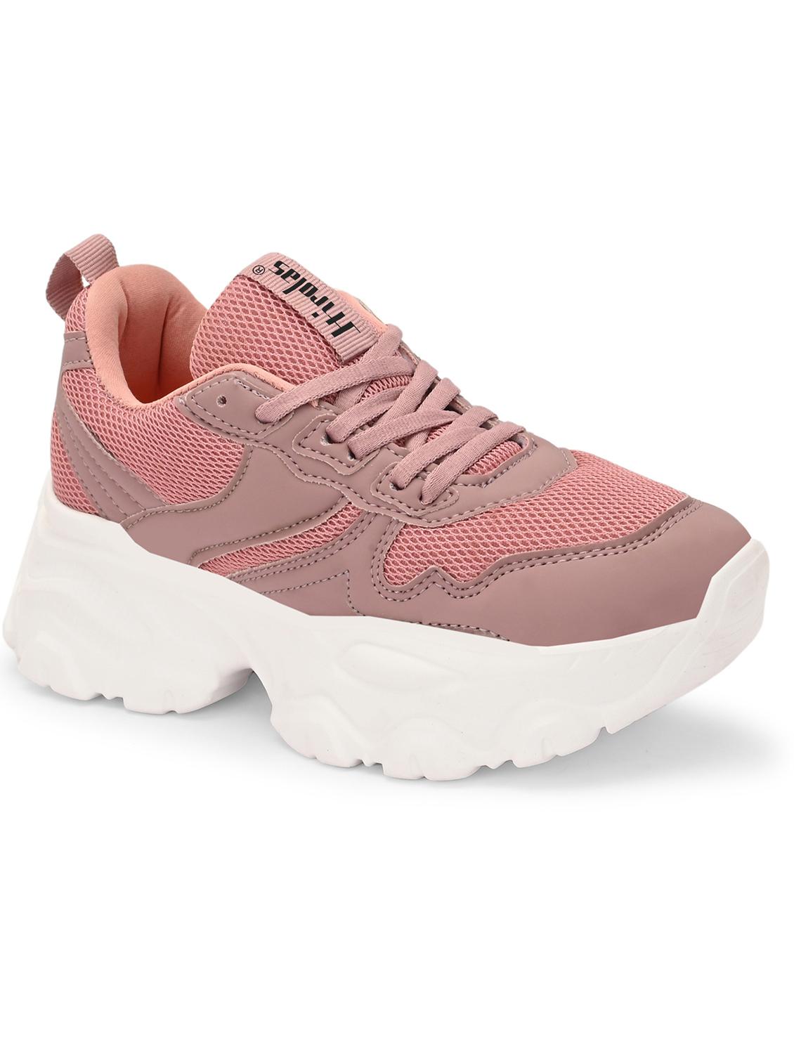 women pink lace-up sports shoe - 21935684 -  Standard Image - 1