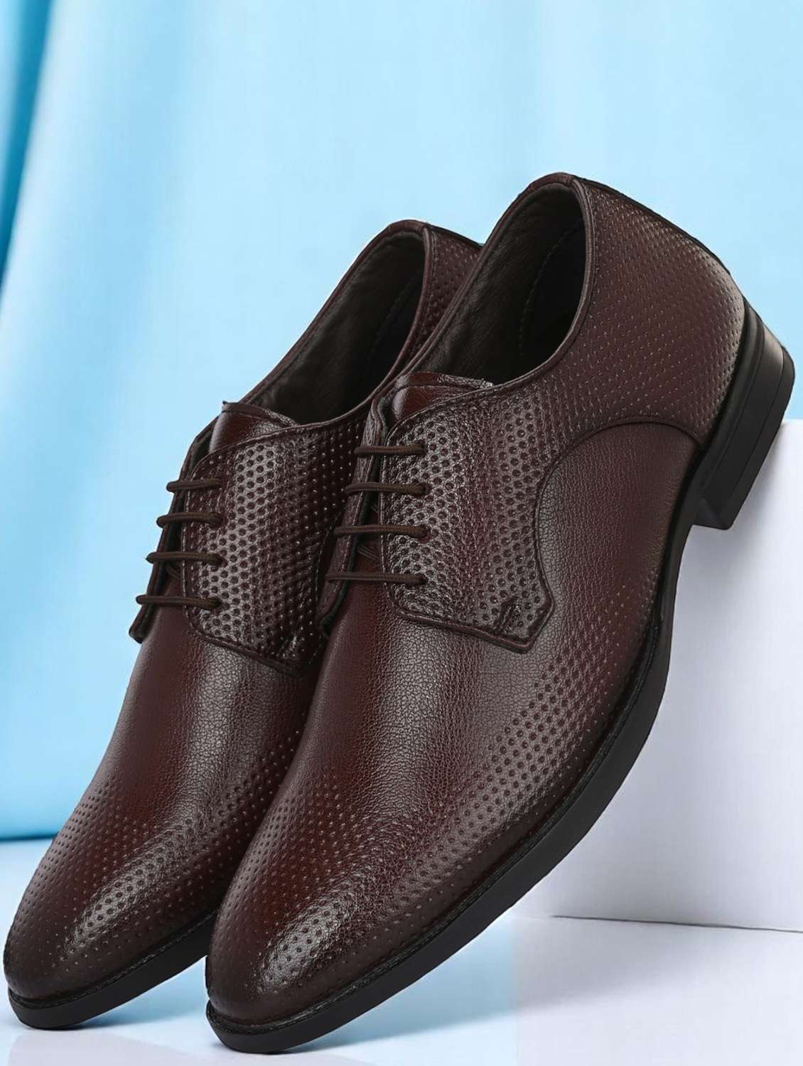 men brown lace-up derby - 21935705 - Zoom Image - 0
