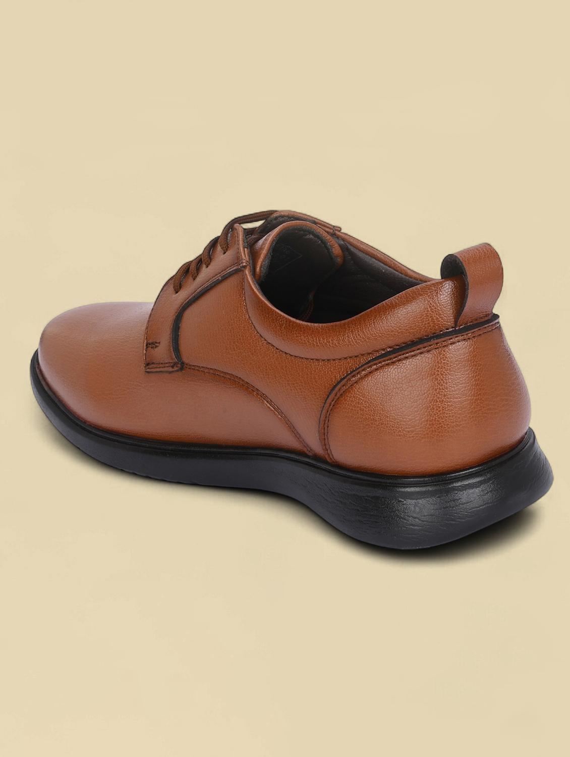 men tan lace-up derby - 21935708 - Standard Image - 4
